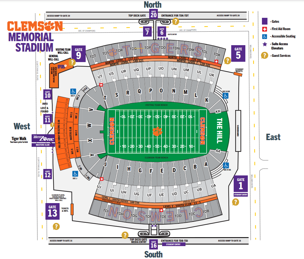 George Strait May 2 2026 Memorial Stadium Clemson University Death Valley Stadium Map 2023 