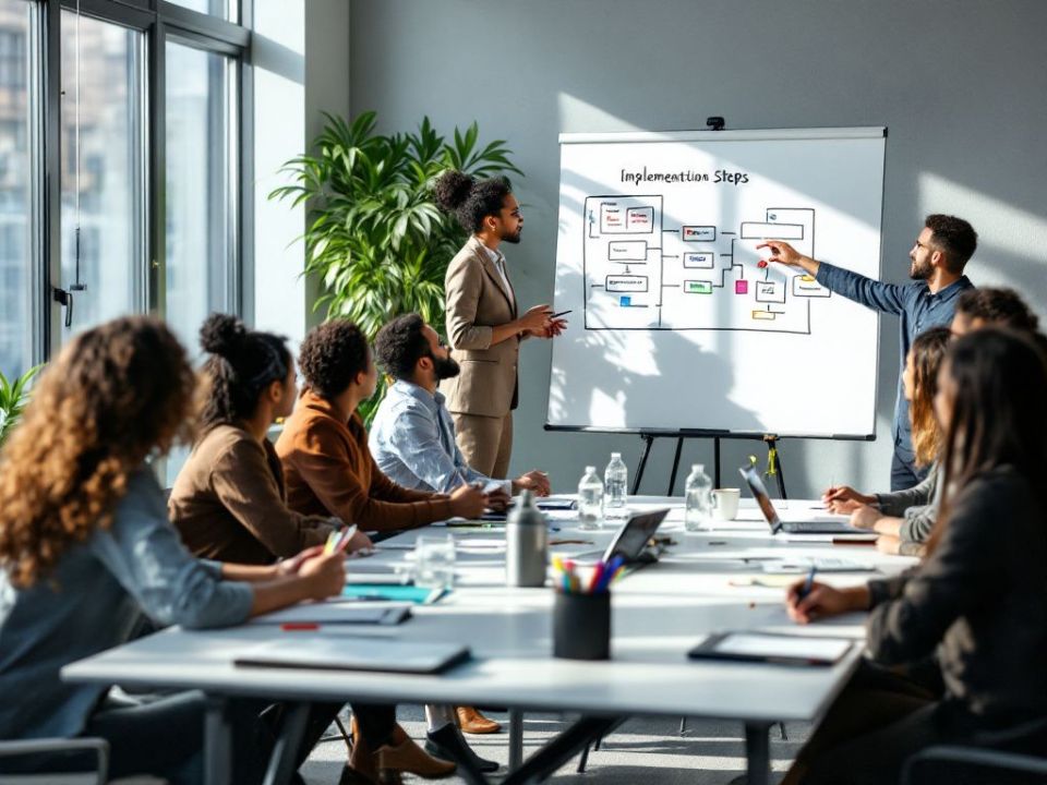 Professional training session for feedback implementation