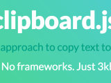 Copy Text To Clipboard In Javascript Using Clipboard Js Reference