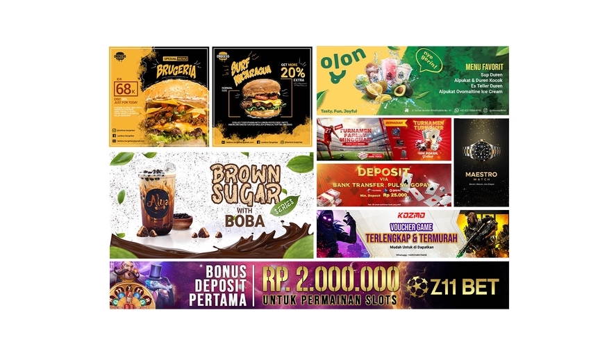Jadi judul yang paling tepat sebenarnya bukan &#x27;cara membuat banner iklan. Banner Online Cetak Gif Animasi Ig Fb Marketplace Dll All Media Promotion Design