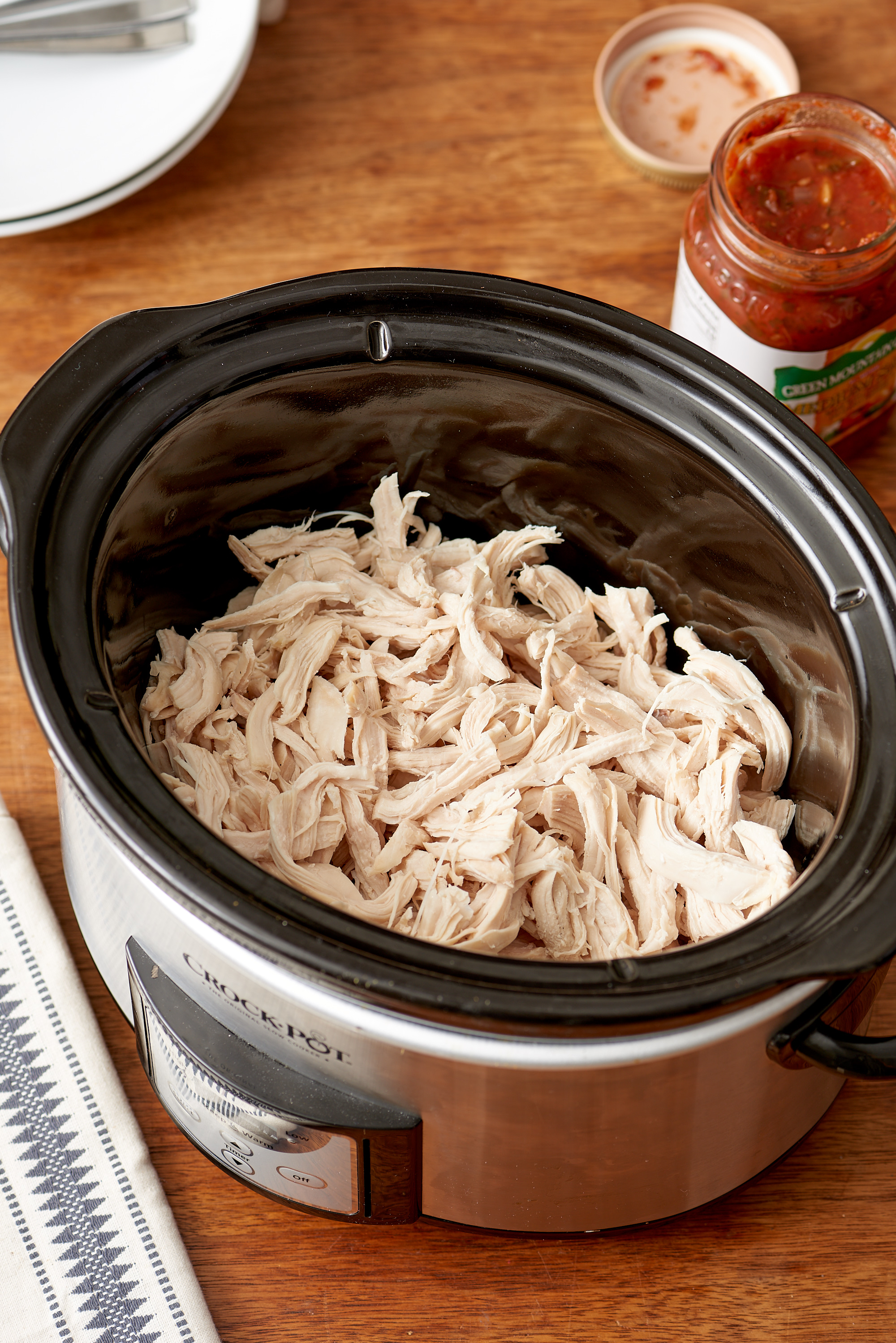 It is now ready to eat. How To Make Easy Shredded Chicken In The Slow Cooker Kitchn