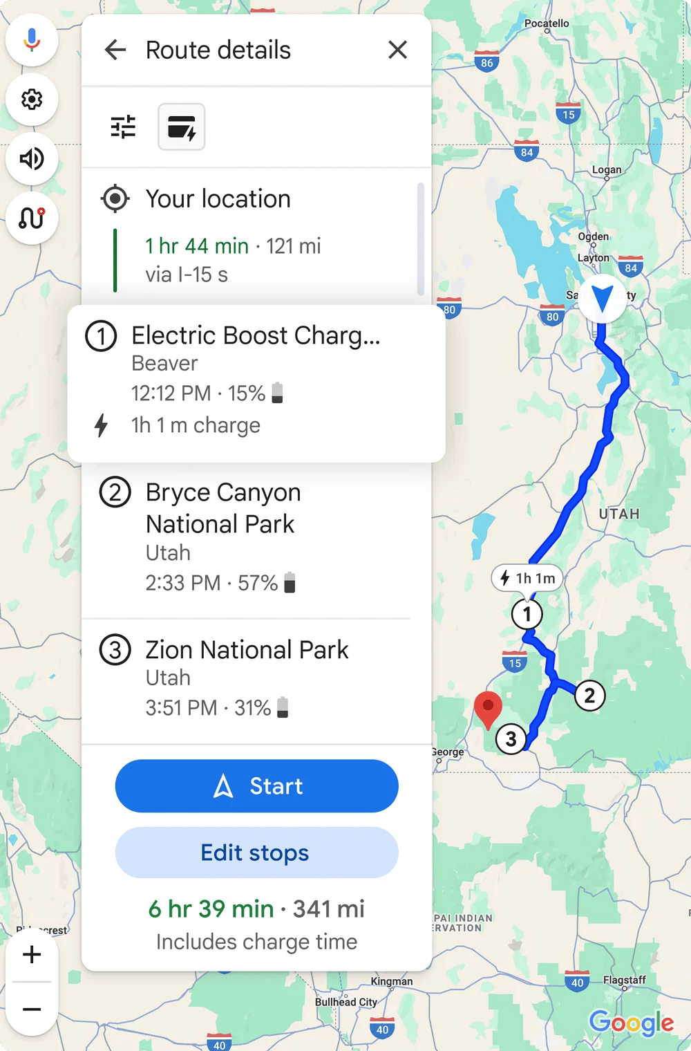 Google Maps Unveils New EV Charging Features Charging For Multi Stop Trips HH.width 1000.format Webp.webp
