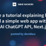 I Wrote A Tutorial Explaining How To Build A Simple Web App With The ...