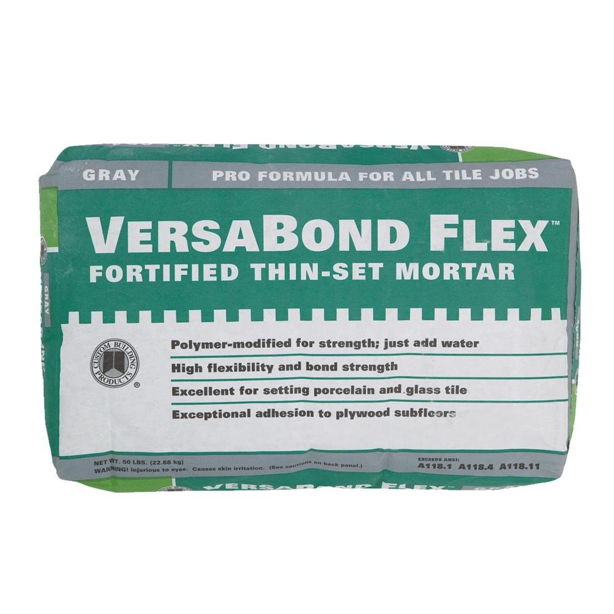 The result will be the square footage of the room. Versabond Flex 50 Lb Gray Mortar Mix Hills Flat Lumber