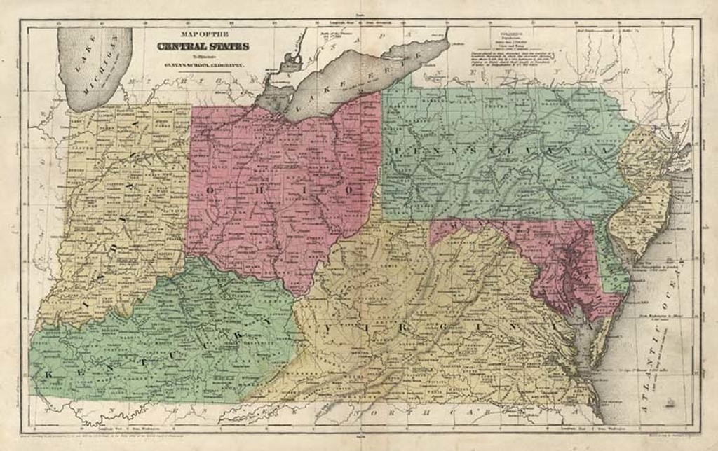 Map Of Ohio And 10249 