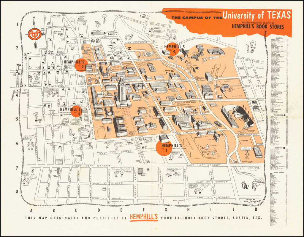 Printable Maps University Of Texas 68470.