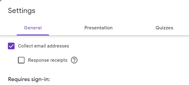 Learn how to set a response limit for google forms. Google Form Automatically Collecting Email Addresses And Names Google Docs Editors Community