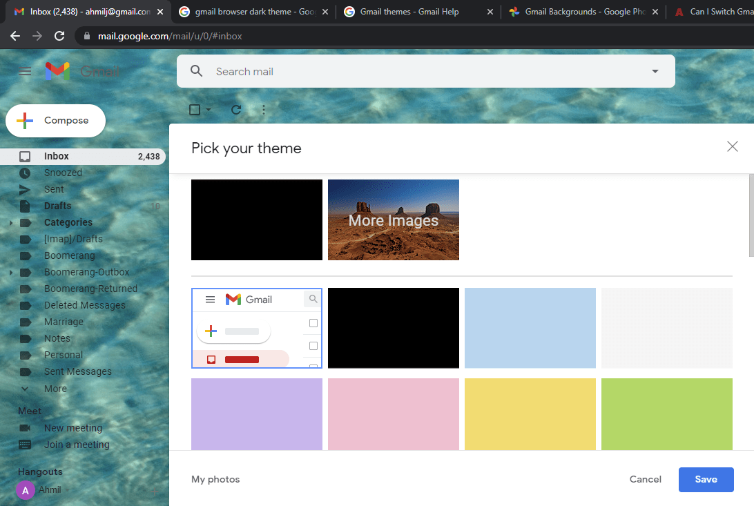 Stay on top of everything that's important with gmail's new interface. How Do I Get Rid Of A Background Image Gmail Community