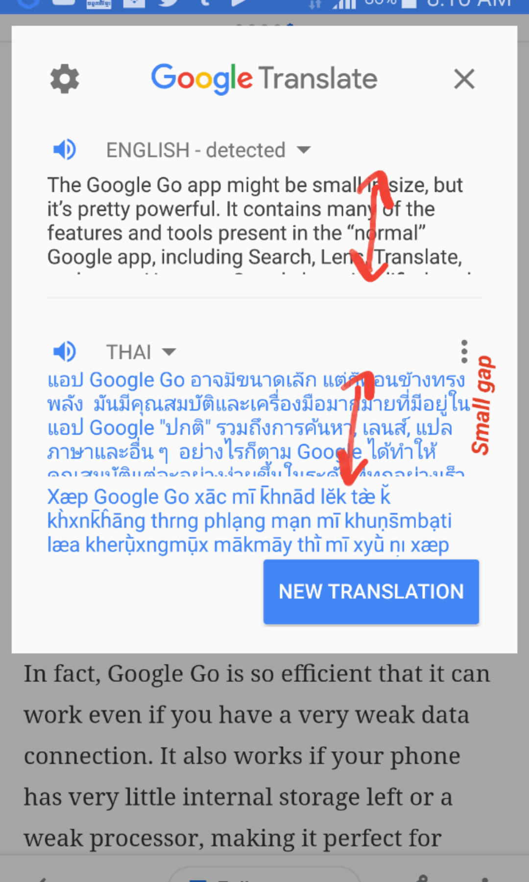 บริการฟรีของ google นี้จะแปลคำ วลี และหน้าเว็บจากภาษาไทยเป็น. Translator Box Small Gap Google Translate Community