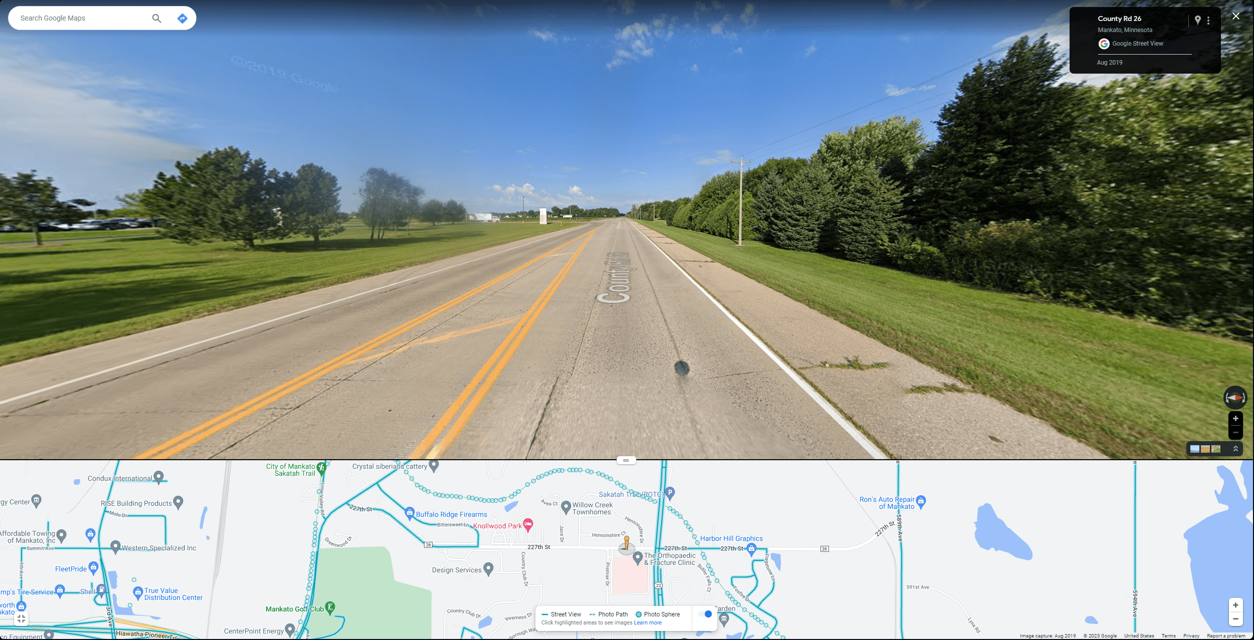 Google maps street view 2023