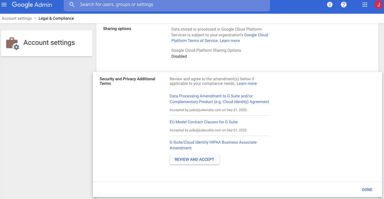 G Suite Cloud Identity Hipaa Business Associate Amendment Form Broken Google Workspace Admin Community