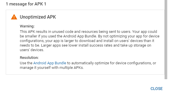 Add depth to your app. When I Try To Upload My Game On Play Store Console At Publish Time Its Show Error Unoptimized Apk Google Play Community