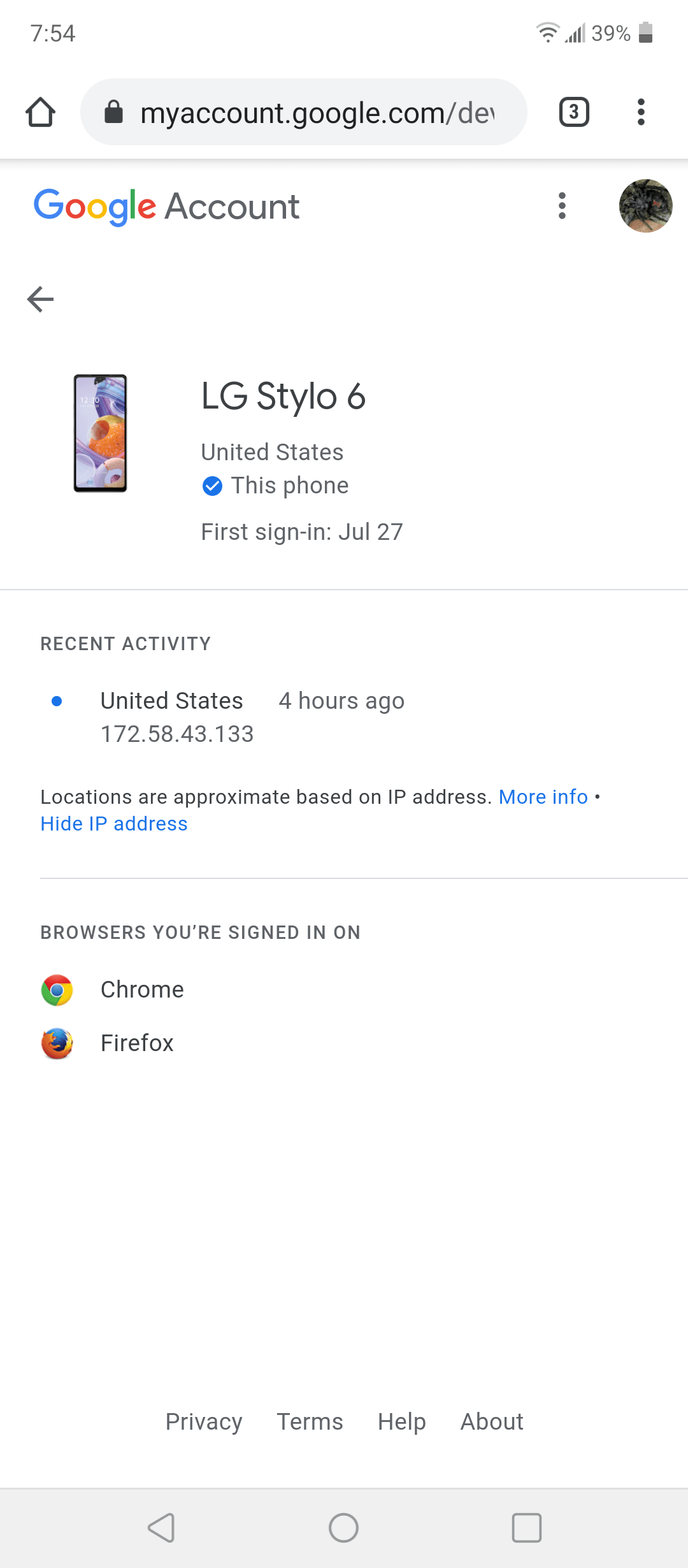 · enter the code from the text . Ip Address Logged In To My Gmail Account Is T Mobile I Have Boot Mobile Phone Google Account Community