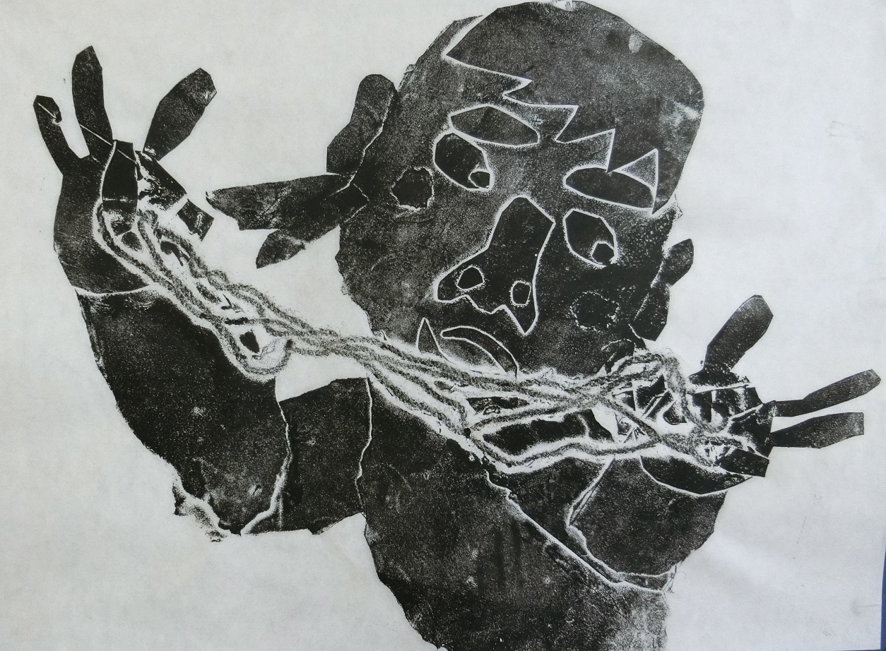 紙版画「あやとり」 | TOSSランド