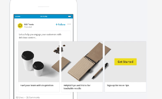 Linkedin Carousel Ads Examples 7 Awesome Linkedin Carousel Ad Mockup ...