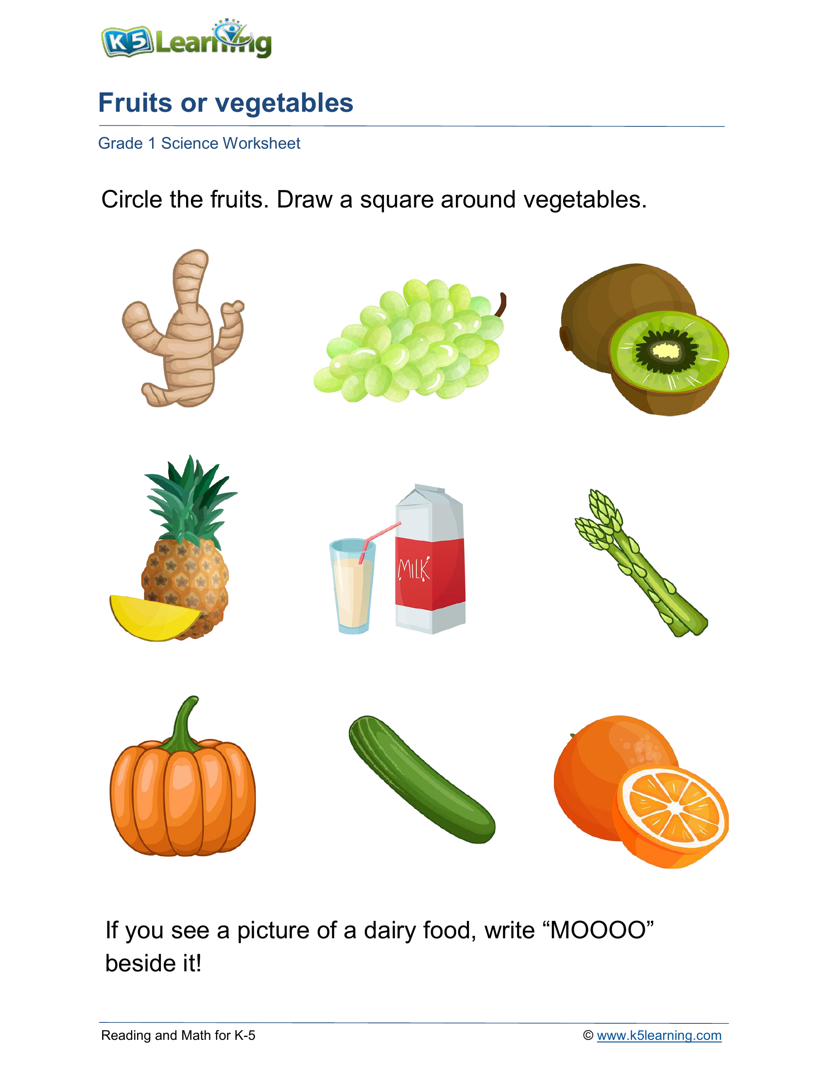 Fruits or vegetables 2