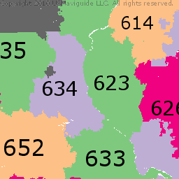 Illinois Postal Zip Code Map 48 