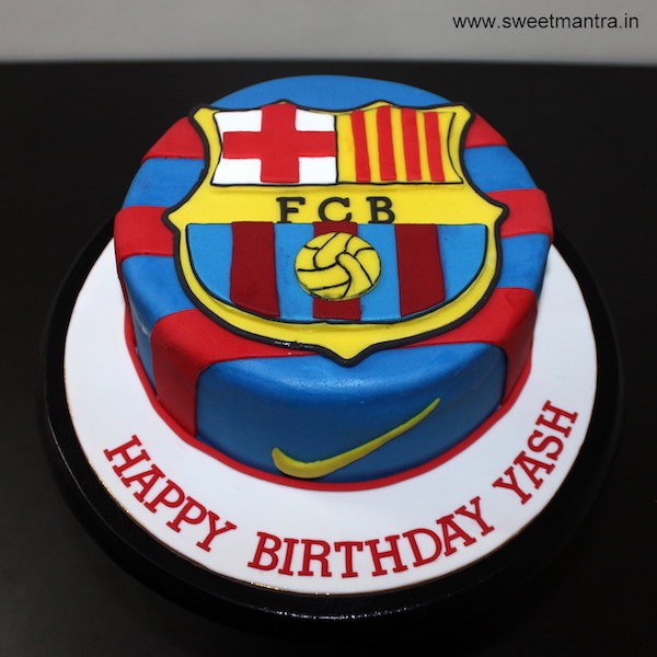 ¾ cup unsalted butter 1 ½ cups light brown su. Barcelona Fcb Football Theme Small Customized Designer Fondant Birthday Cake With Fcb Logo Cake Decorating Community Cakes We Bake