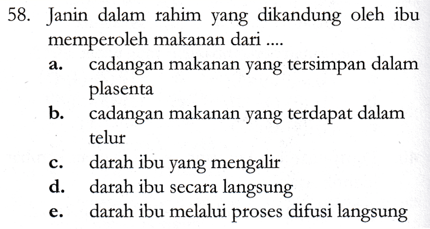 Bagaimana embrio di dalam rahim mendapatkan makanan dan oksigen? Sistem Reproduksi Tanya Mipi