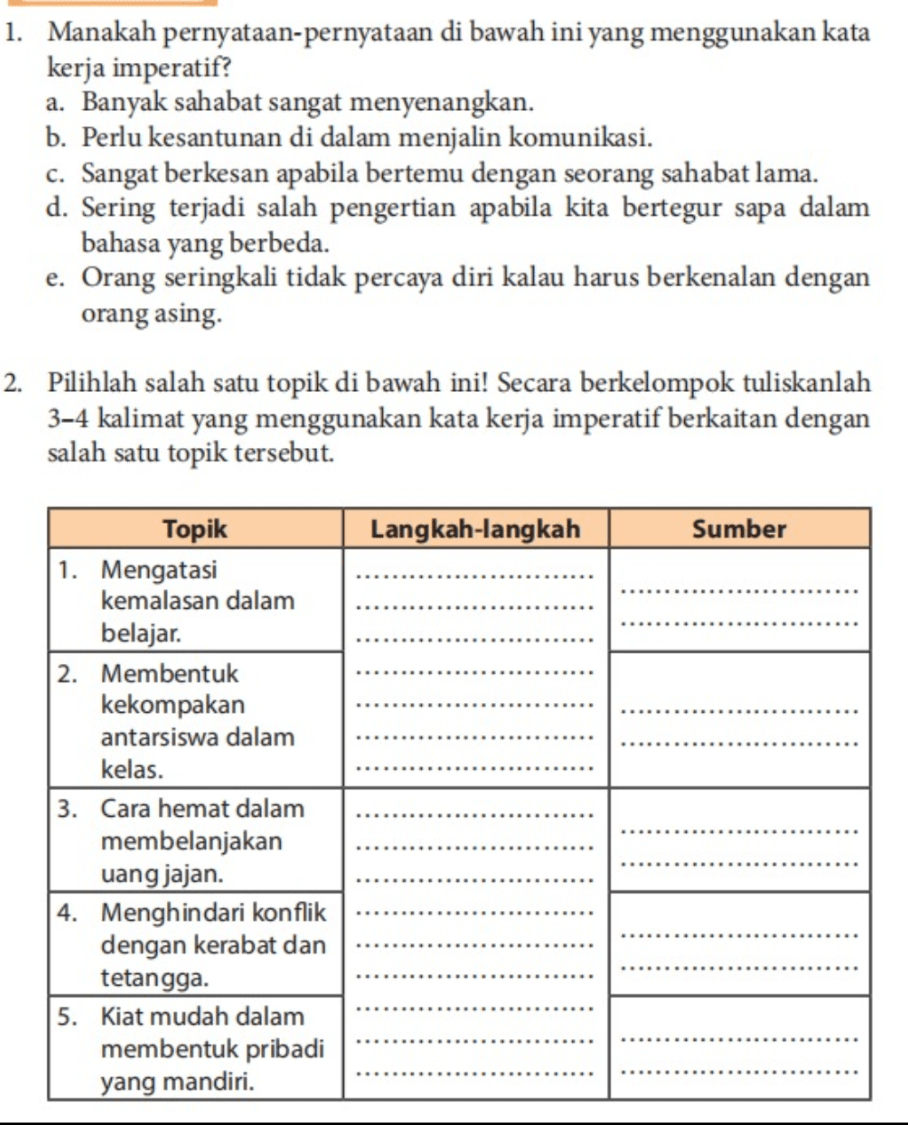 Membentuk kekompakan antarsiswa dalam kelas. Selamat Siang Kak Bantu Jawab Kak 1 Manakah Pernya Tanya Mipi