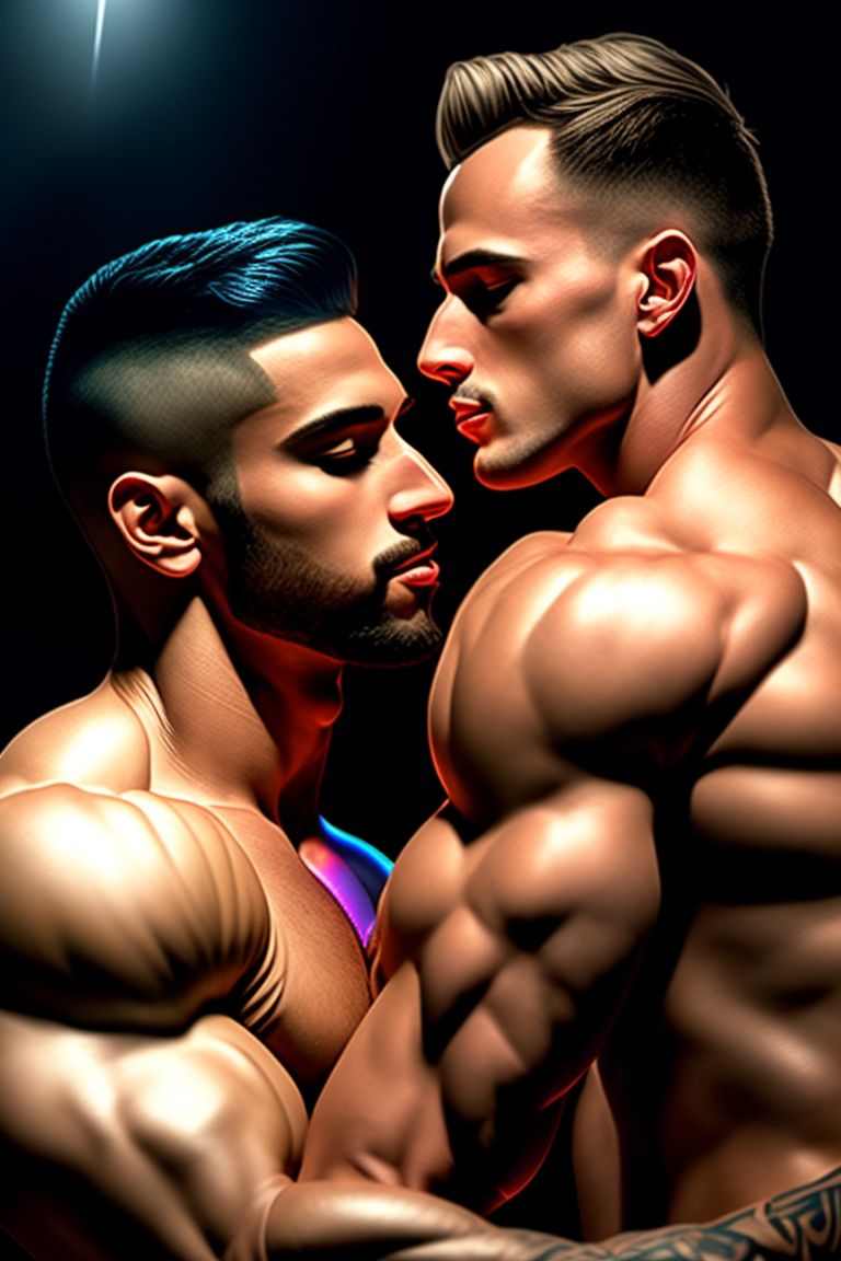 Gay muscular men