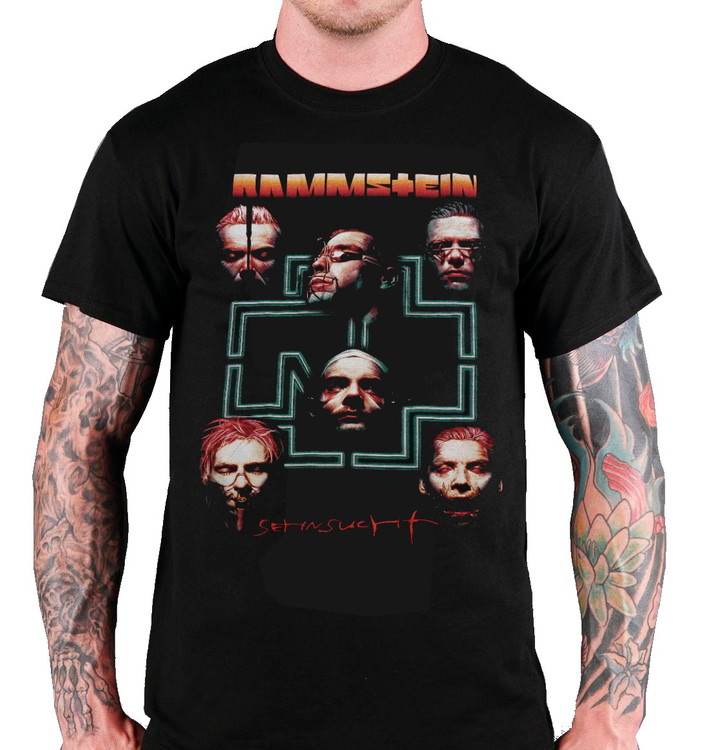Kaos band rammstein sehnsucht heavy metal band rock t shirt bootleg unofficial unisex katun 30s. Rammstein Sehnsucht T Shirt Mikefashion Se