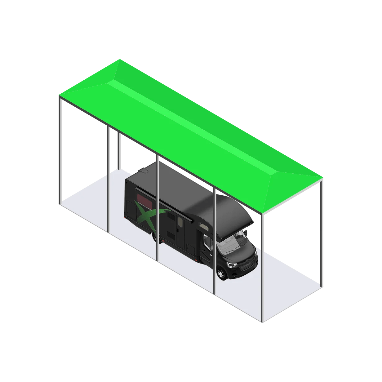 Covered Canopy Parking Space