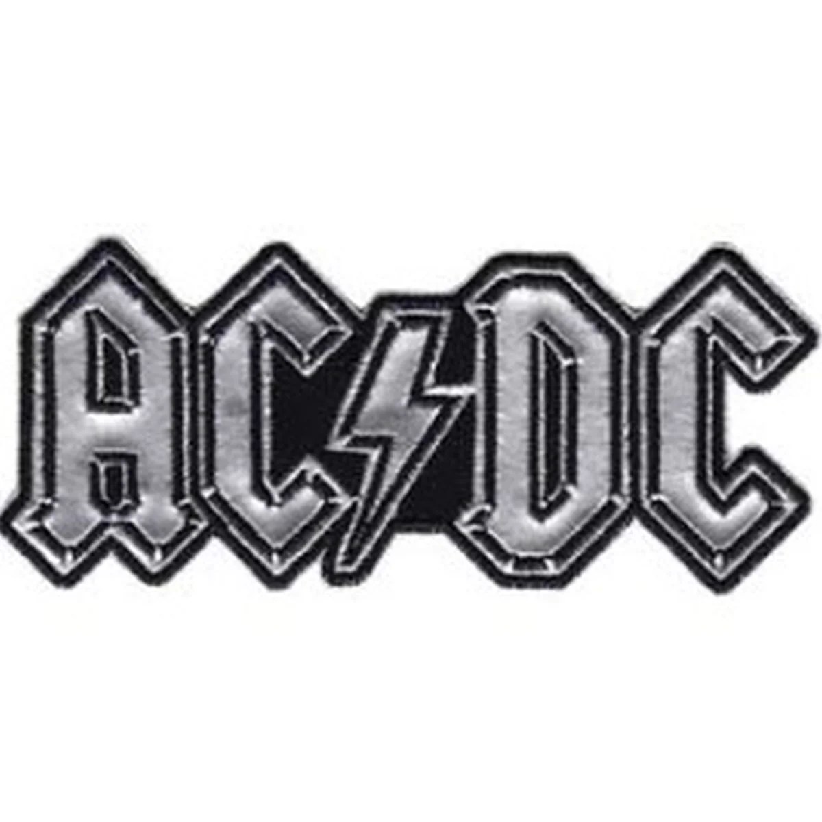 Ac Dc Logo Chrome Patch