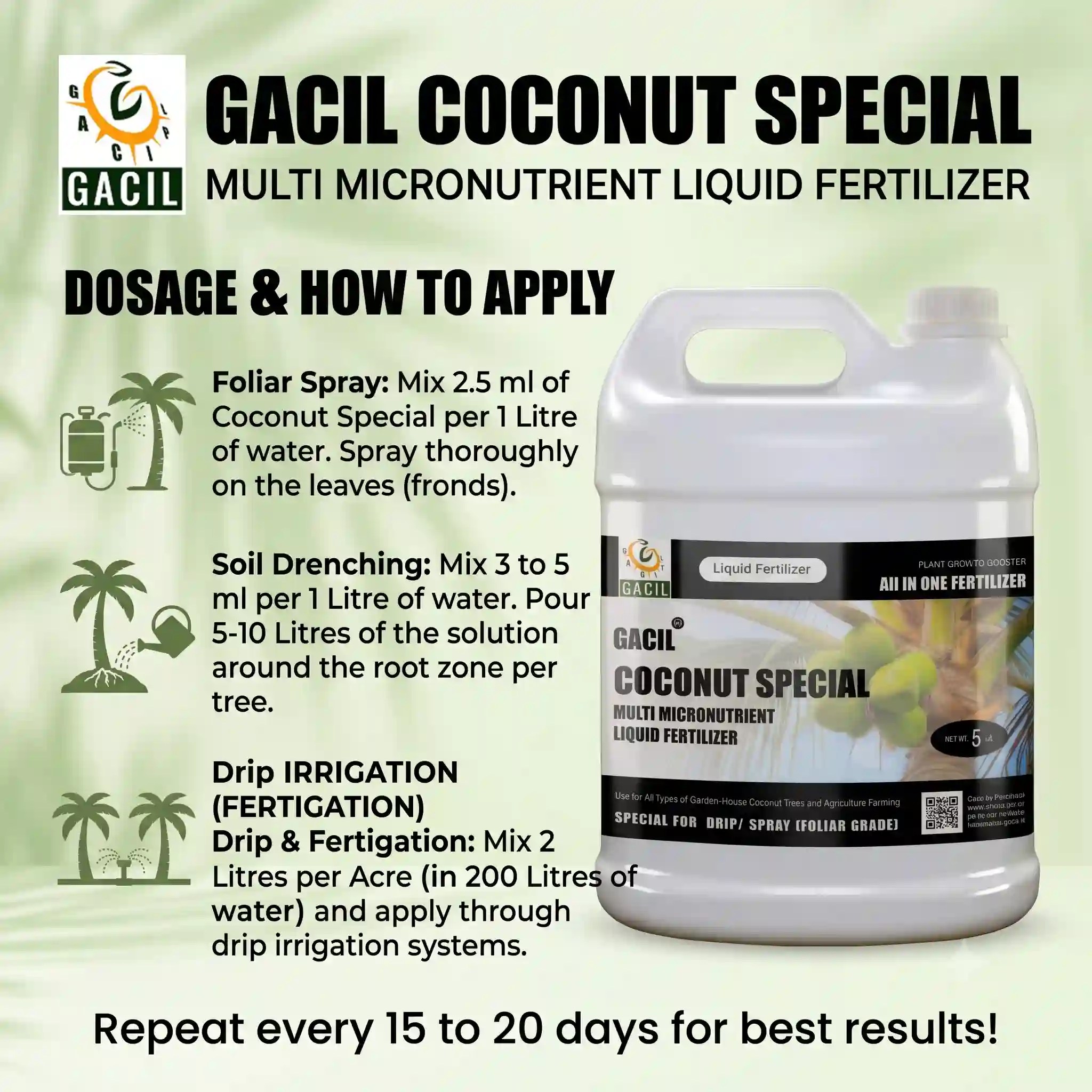Coconut Fertilizer Application method
