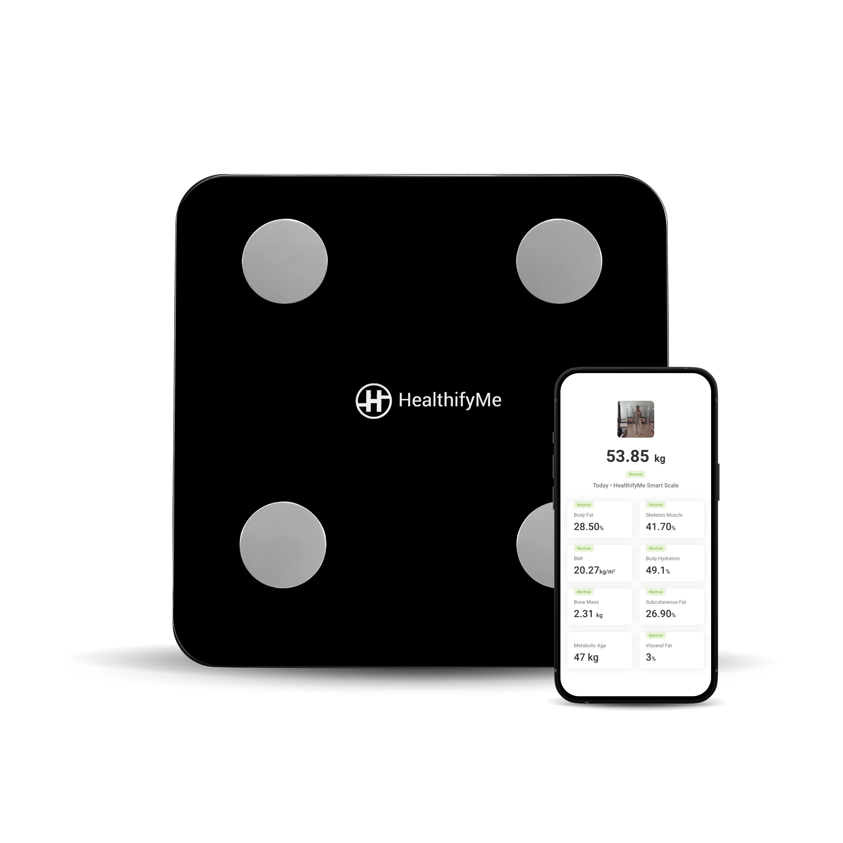 Healthifyme Smart Scale For Weight Body Fat Tracking Wireless
