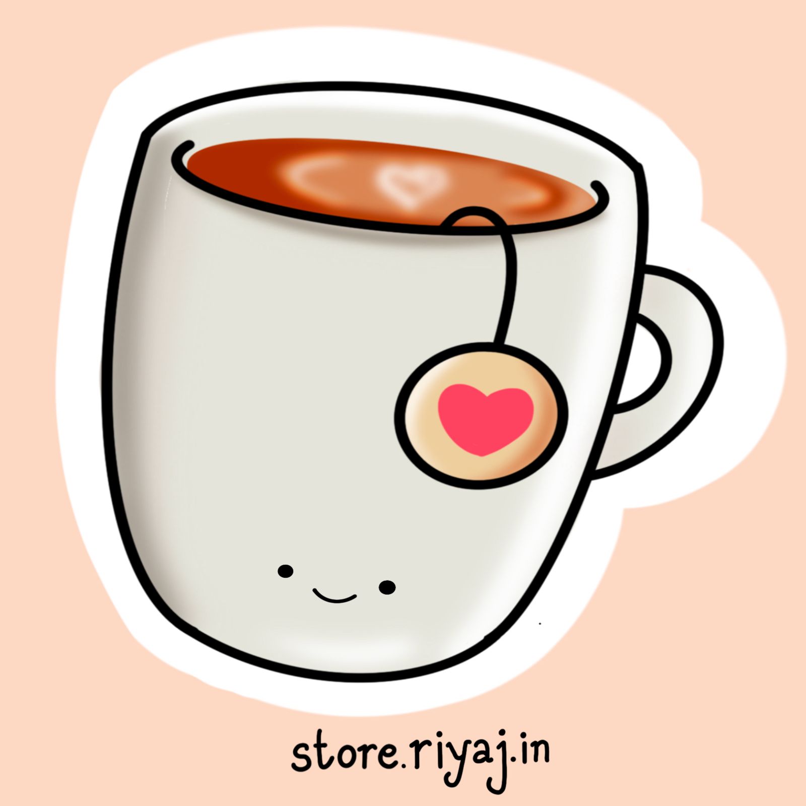 Coffee Cup Sticker for coffee lovers!