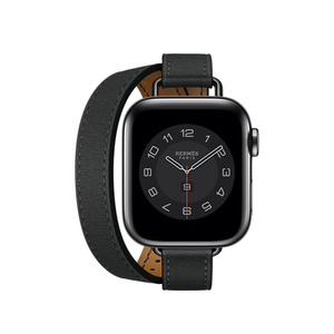 Apple Watch Hermès ヴォー・スウィフト アトラージュ・ドゥブルトゥールレザーストラップ