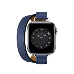 Apple Watch Hermès ヴォー・スウィフト アトラージュ・ドゥブルトゥールレザーストラップ