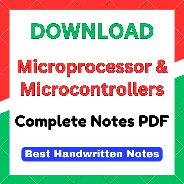 Microprocessors Complete Notes pdf Download for 2025 Exam