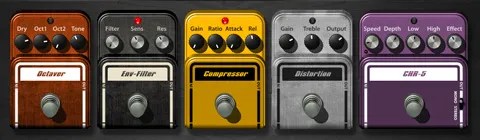 Bass studio equipment controls