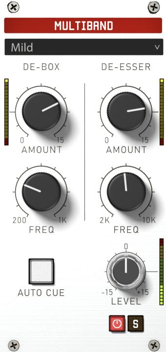 Gem VOICE multiband processor controls