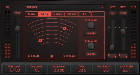 Reverb suite processing controls