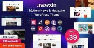 Newzin - WordPress Newspaper & Magazine Elementor Theme 1.0.9