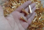 small gold colour clips 3 cm small golden alligator clip