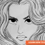 Learn How To Draw Girl Face | Step By Step | Storiespub