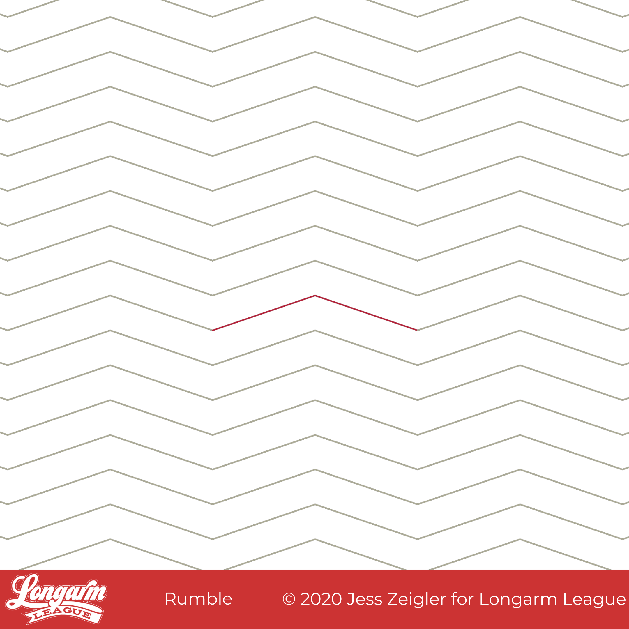 horizontal zig-zag longarm quilting pantograph design