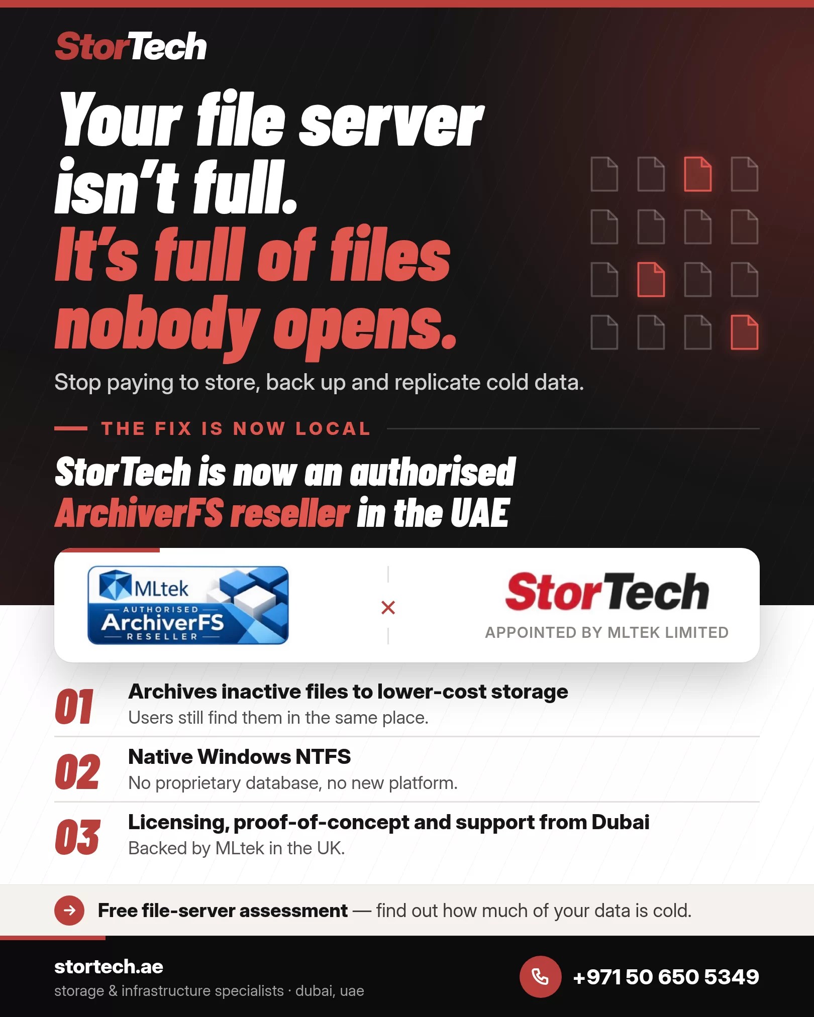 StorTech appointed authorised ArchiverFS reseller in the UAE by MLtek