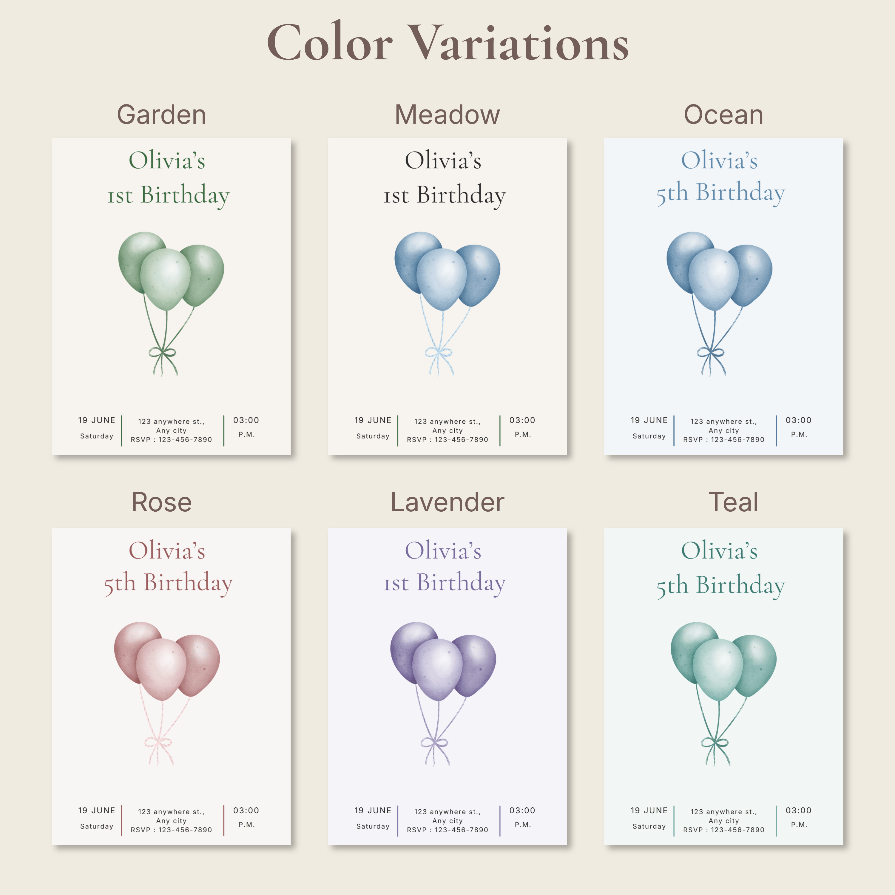 Sensory Friendly Balloon Invitation