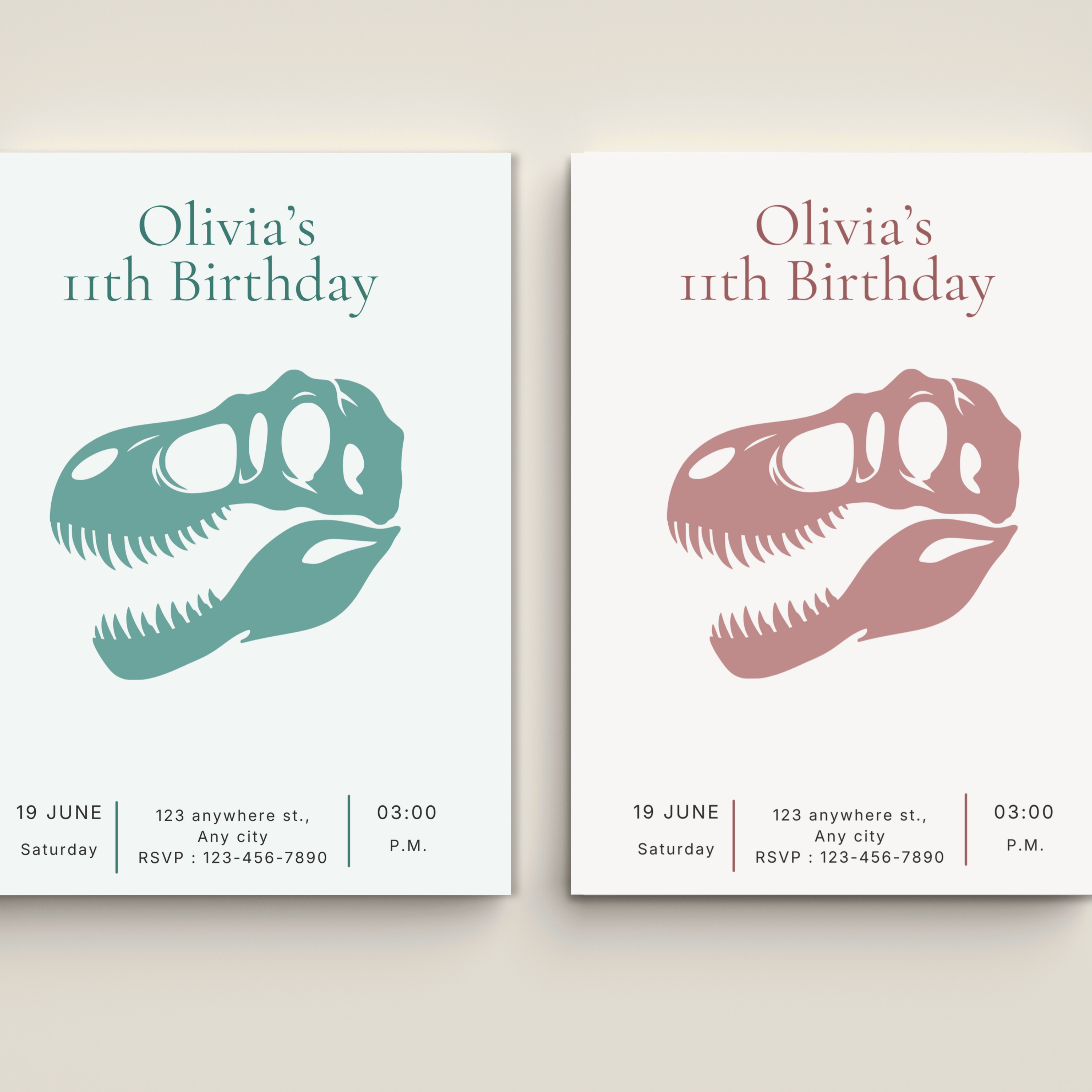 Sensory Friendly Dinosaur Invite