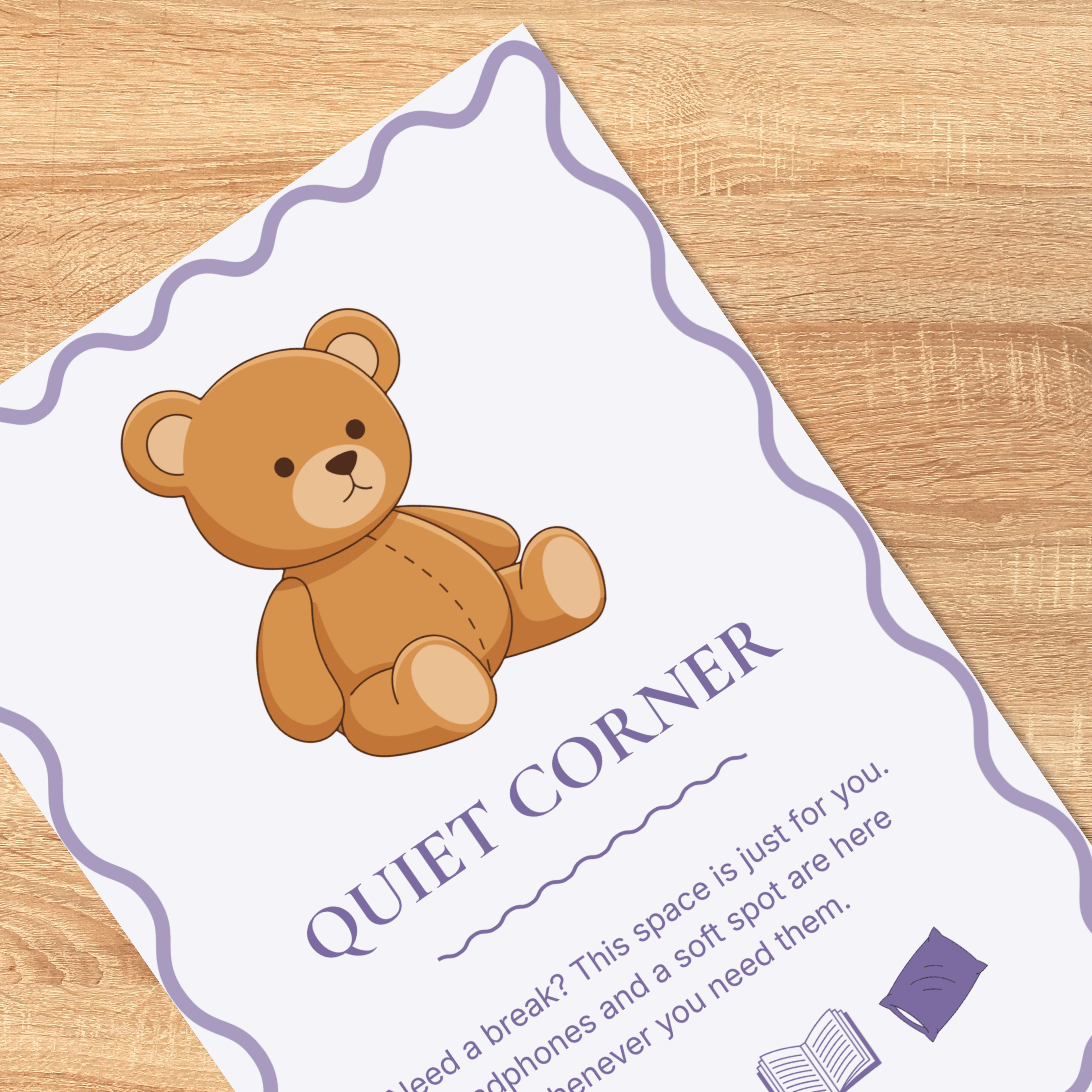 Pool Party Sensory Friendly Signs & Calm Down Kit