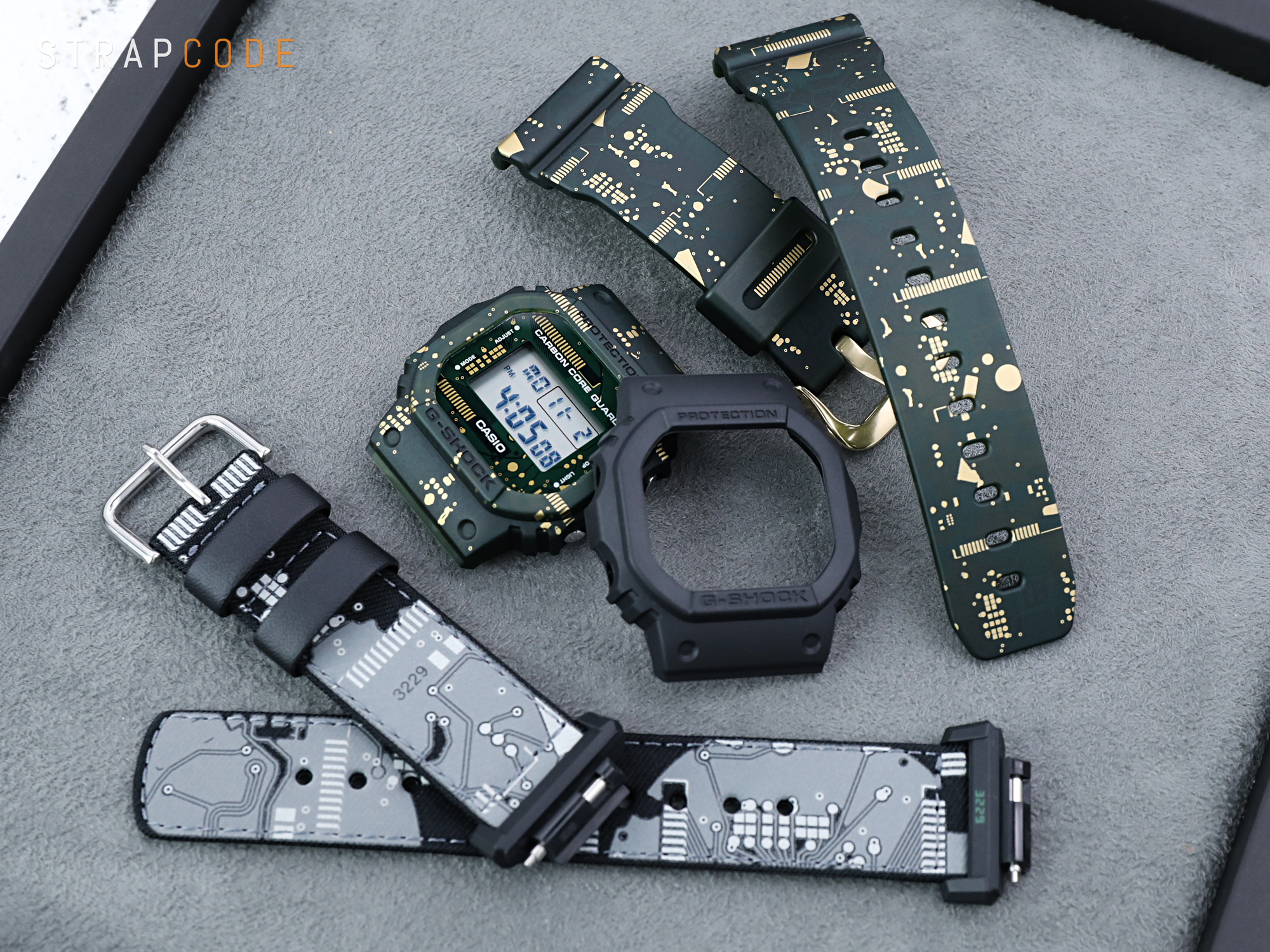 The 1st Changeable Casio G-SHOCK DWE-5600CC-3 | Strapcode Watch Bands