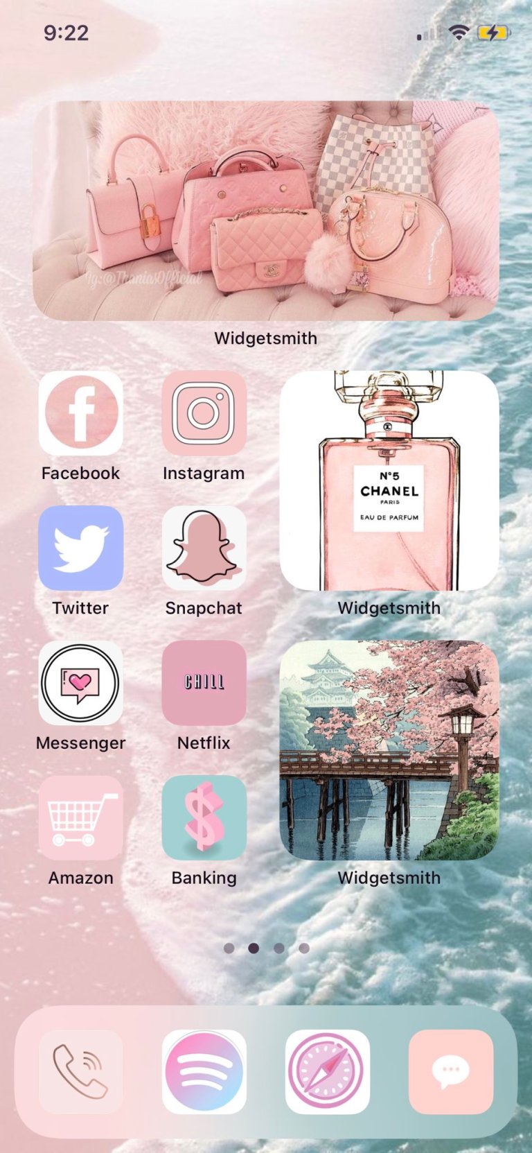 16 Pink iOS 14 Home Screen Ideas STRAPHIE