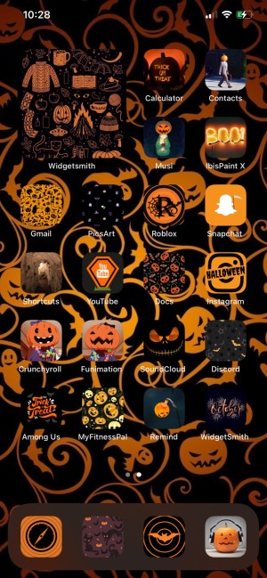 fall ios aesthetic screen shades orange