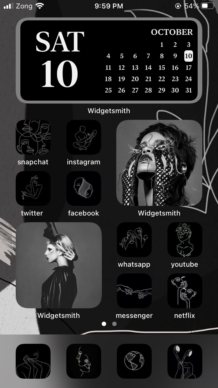 Ios Dark Black Grey Home Screen Ideas Straphie Ios Dark Black Grey Home Screen Ideas Straphie