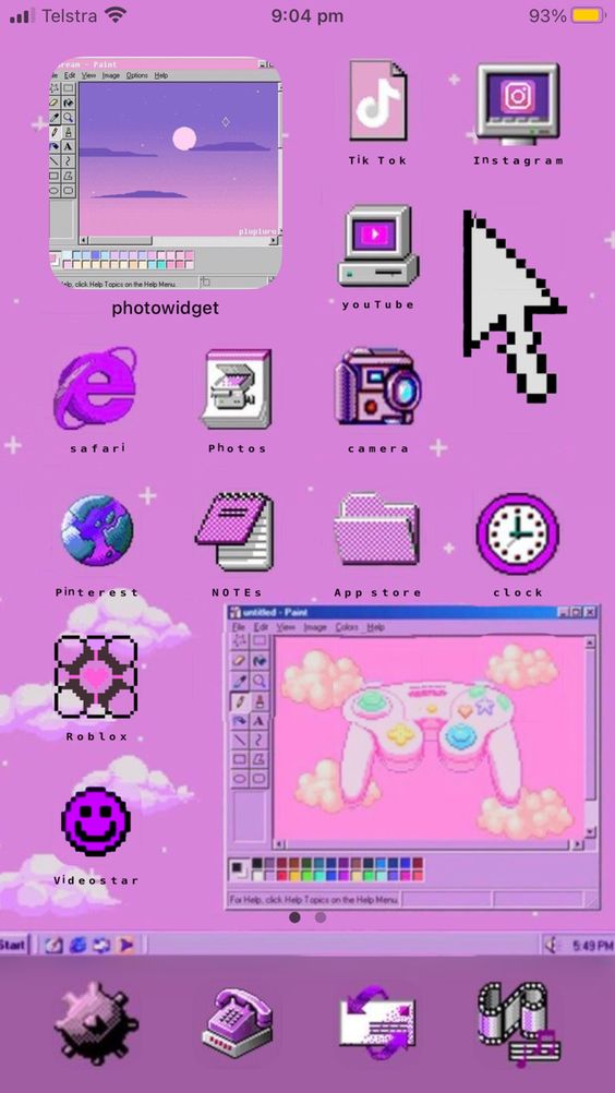 Then you can match your icons to your home screen. Ios 14 Old Computer Windows 95 Aesthetic Ideas Straphie